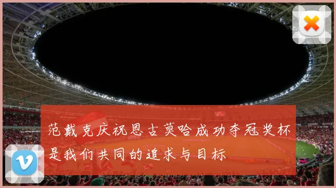 范戴克庆祝恩古莫哈成功夺冠奖杯是我们共同的追求与目标